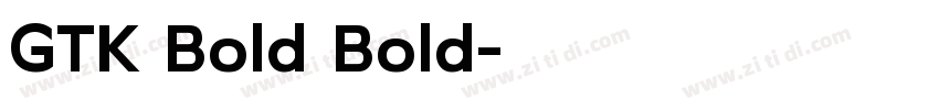 GTK Bold Bold字体转换